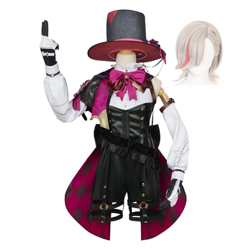 ACEMOOW Lyney cosplay anime kostüme für frauen full Perücke Bekleidungszubehör anzug spiel kostüm ACEMOOW Lyney cosplay anime kostüme für frauen full Perücke Bekleidungszubehör anzug spiel kostüm von ACEMOOW