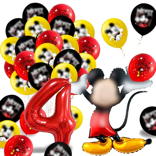 38 Stück Micke Ballon, Geburtstagsdeko 4 jahre, Geburtstag Ballon, Micke Geburtstagsdeko, Micke Geburtstag, Wird zur Dekoration von Kindergeburtstagen und Mottopartys Verwendet 38 Stück Micke Ballon, Geburtstagsdeko 4 jahre, Geburtstag Ballon, Micke Geburtstagsdeko, Micke Geburtstag, Wird zur Dekoration von Kindergeburtstagen und Mottopartys Verwendet von ACIRIHO