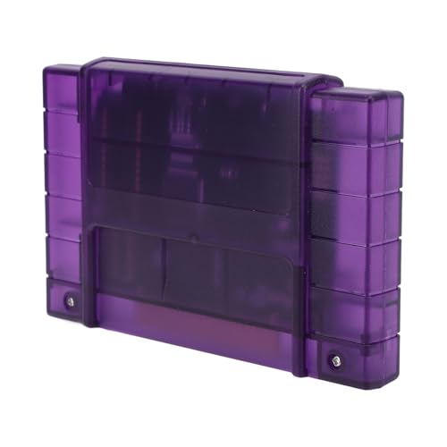 3000 in 1 Game -Patrone mit 8 GB Speicherkarte für SFC -Konsole, V1.0 -Videospielpatrone, Transparentes Lila Zubehör (Transparentes Schwarz) (Transparent weiß) (Transparentes Lila) von ACOGEDO
