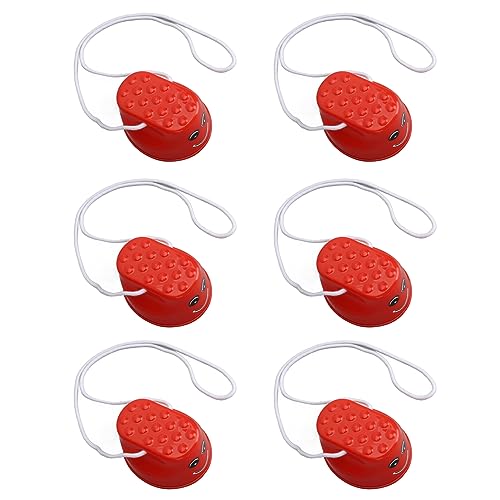 ACOGEDO , die Stelzen mit Strukturierter Oberfläche Laufen, für Verbesserte Koordination, Ausgleichstraining und Spielen Im Freien - 6PCS Red PP Material Set (Rot) von ACOGEDO