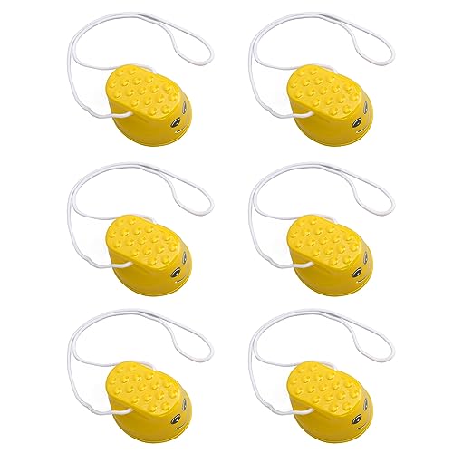 ACOGEDO , die Stelzen mit Strukturierter Oberfläche Laufen, für Verbesserte Koordination, Ausgleichstraining und Spielen Im Freien - 6PCS Red PP Material Set (Yellow) von ACOGEDO