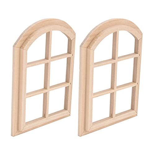 ACOGEDO 1/12 Skala Dollhouse Fenster Miniatur Dekorative Puppenhausmöbel Fenster Gewölbter Design Composite Holzmodell für DIY -Handwerks ACOGEDO 1/12 Skala Dollhouse Fenster Miniatur Dekorative Puppenhausmöbel Fenster Gewölbter Design Composite Holzmodell für DIY -Handwerks von ACOGEDO