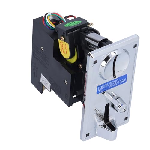 ACOGEDO Advanced Electronic Coin Acceptor CPU -Münzwähler für - und Verkaufsautomaten - Silbergrau - Multi -Coin -Kompatibilität und Easy Setup (Silber grau) von ACOGEDO