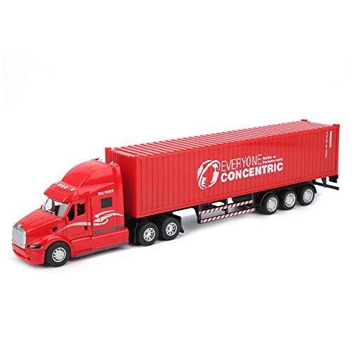 ACOGEDO Alloy -Simulationsbehälterauto -Spielzeug für Rücken Sie das Auto Modell mit Sound & Light Features Red Collectible Toy für Zurück ((Rot)) von ACOGEDO