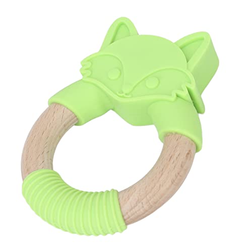 ACOGEDO Baby Teether Toy - Weiches Silikon Süßes Tierform mit Runden Holzgriff - Kleinkolbene und Beruhigendes Kauspielzeug für Babys ACOGEDO Baby Teether Toy - Weiches Silikon Süßes Tierform mit Runden Holzgriff - Kleinkolbene und Beruhigendes Kauspielzeug für Babys von ACOGEDO