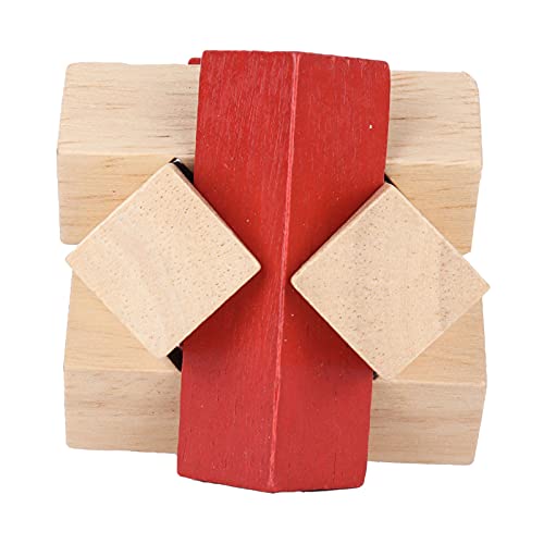 ACOGEDO Brain Teaser Disentanglement -Spiel - Intelligentes Verriegelungsrätsel mit Ungiftigem Holzmaterial für und Senioren, die Kognitive Entwicklung und Geduld Fördert von ACOGEDO