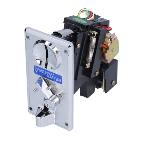 ACOGEDO Elektronischer Münzakzeptor -CPU -Selektor für und Verkaufsautomaten mit Einfachem Setup | Silbergrau Multi-Coin-Akzeptor | Einstellbarer Münzdurchmesser und Dickenkompatibilität (Silbergrau) von ACOGEDO