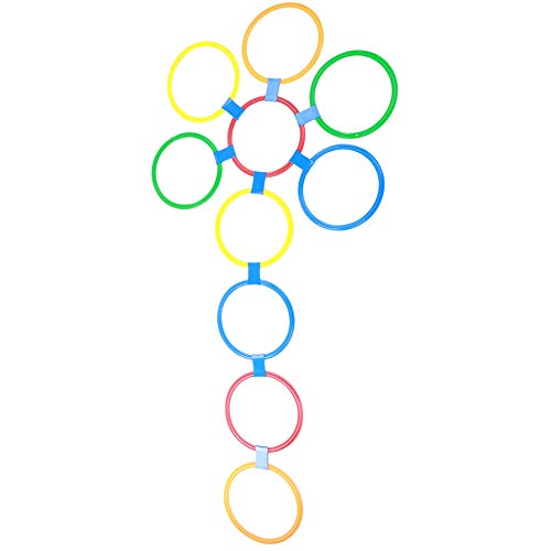 ACOGEDO Geschwindigkeitsringe Hoops für Im Freien Im Freien - 29 cm Durchmesser, Farbenfrohe Trainingshilfe für Kindergarten, Langlebiger Leichter Kunststoff, 10 -Set von 10 von ACOGEDO