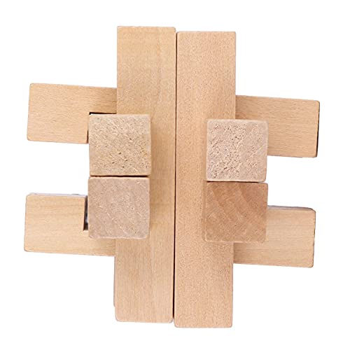 ACOGEDO Intelligentes Jigsaw Lock Toy - Hirnteaserspielzeug für Erwachsene und - Holzverriegelungsrätsel für Entspannung und Gedankenentwicklung von ACOGEDO