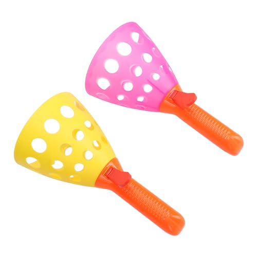ACOGEDO Interactive Pop Catch Ball -Spiel für - Sensory Ball Cat Corb Basketspiel mit Verstellbarer Herausforderung Leichter Kunststoff für Indoor und Outdoor Spiel Yellow & Pink (Gelbrosa) von ACOGEDO