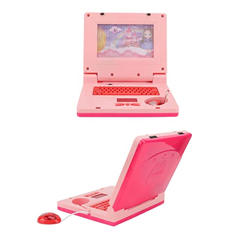 ACOGEDO Lernen Laptop mit LED -Display und Musik | Bildungsspezifische Lernspielzeug für Elektronische Kleinkind-Lernspielzeug mit Nicht-zurückhaltender Maus | Rosa Cartoon -Design für Frühe (Rosa von ACOGEDO