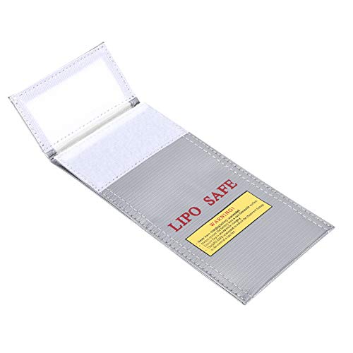 ACOGEDO Lipo -Batteriebeutel, 10x20 cm, Geschlossener Design -Splash Proof, Tragbarer Batteriebeutel Batterie Beutel Feuerfest für die Aufbewahrung und den Transport von Batterien ACOGEDO Lipo -Batteriebeutel, 10x20 cm, Geschlossener Design -Splash Proof, Tragbarer Batteriebeutel Batterie Beutel Feuerfest für die Aufbewahrung und den Transport von Batterien von ACOGEDO