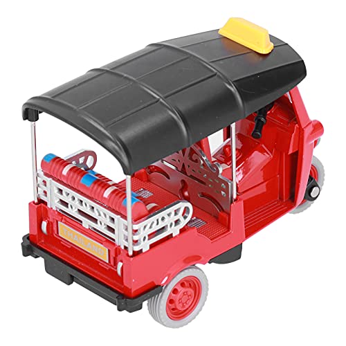 ACOGEDO Ziehen Sie das Thailändische Dreiradauto -Model Spielzeug Zurück - Blue Alloy Simulation Tuk Tuk für Lustiges Bildungsfahrzeug für (Rot) von ACOGEDO