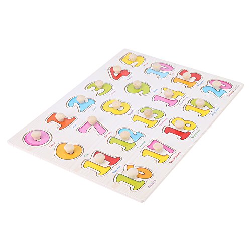 Hölzerner Kognitiver -Puzzle für - Bildungslernprozesäge mit Handgriff - Ansprechendes Obstmuster für Verstärktes Räumliches Denken (A3002 (digital)) von ACOGEDO
