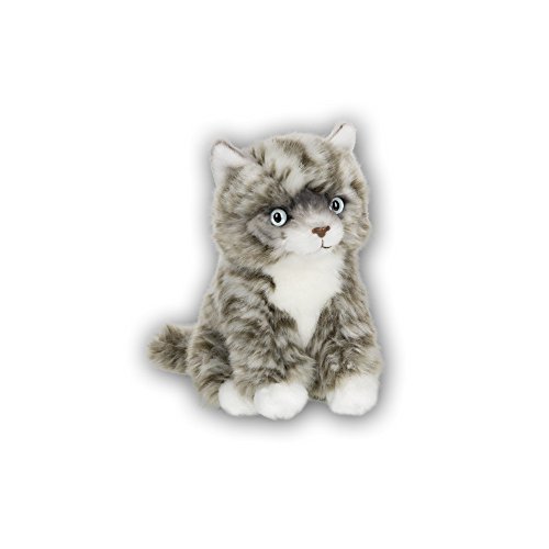 ACP Plüsch-/Stofftier sitzende Amerikanisch-Kurzhaar-Katze, Modellnummer: 28179014, 15 cm, Grau von ACP