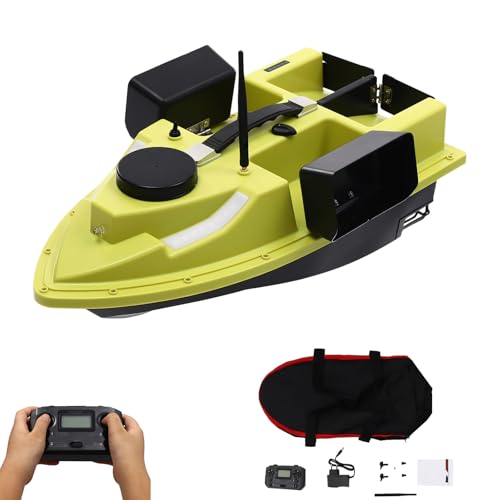 ACROSSPART 500M Fernbedienung Fischköderboo Futterboot mit GPS und Geschwindigkeitsregler Kabellos Fischköder Boot Fernsteuerung Angeln Futterboot LED-Bildschirm von ACROSSPART