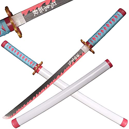ACTASITEMS Japanisches Anime Cosplay Requisit Dämonentöter Holzschwert - 78cm, Katana-Kanroji Mitsuri von ACTASITEMS