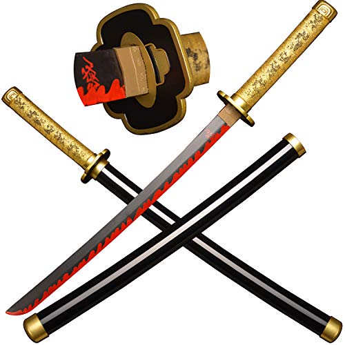 ACTASITEMS Japanisches Anime Cosplay Requisit Dämonentöter Holzschwert - 78cm, Katana-Tsugikuni Yoriichi von ACTASITEMS