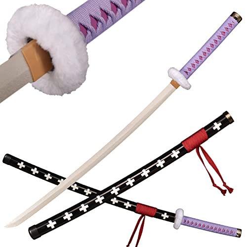 ACTASITEMS Japanisches Zoro Schwerter Anime Cosplay Holzschwert - 104cm,Trafalgar Law Katana-Lila ACTASITEMS Japanisches Zoro Schwerter Anime Cosplay Holzschwert - 104cm,Trafalgar Law Katana-Lila von ACTASITEMS