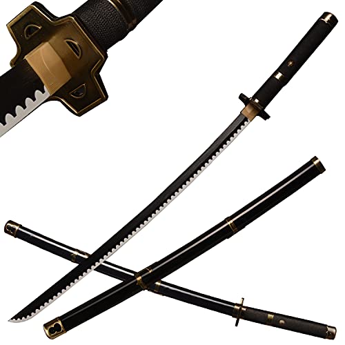 ACTASITEMS Japanisches Zoro Schwerter Anime Cosplay Holzschwert - 104cm,Yubashiri Katana ACTASITEMS Japanisches Zoro Schwerter Anime Cosplay Holzschwert - 104cm,Yubashiri Katana von ACTASITEMS