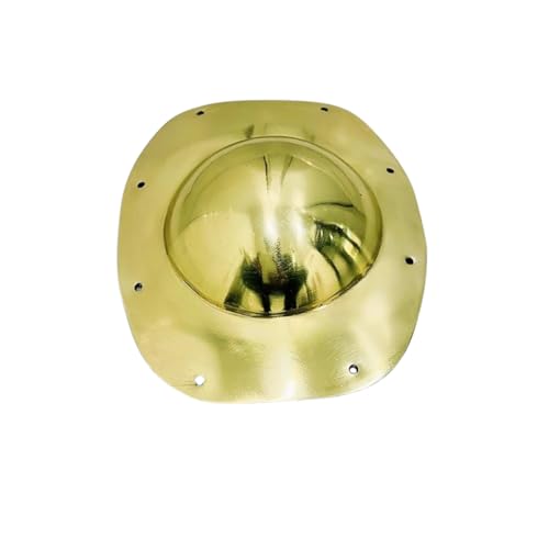 ACTIVE INDUSTRIES Mittelalterlicher Kampffertig, 18 g, römischer Schildboss, Wikingerritter, funktioneller Schild, Boss, antikes Messing-Finish von ACTIVE INDUSTRIES
