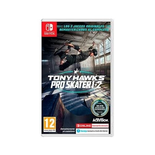 ACTIVISION VJGSWIACT21291401 Tony HAWK'S PRO Skater 1+2-Switch Hawk Videospiele, bunt von ACTIVISION