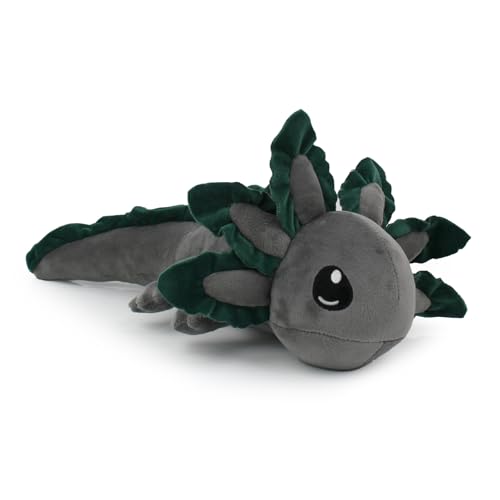 ACTOYS Axolotl Plüschtier, Axolotl Kuscheltier, Plüschfigur, Plüschspielzeug, Weiches Kuscheltier, Ausgestopfte Tiere Deko Geburtstag, Weihnachten, Neujahr, Ostern Geschenke Kinder (Grau 40cm) von ACTOYS
