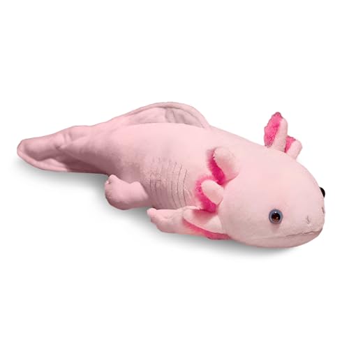 ACTOYS Axolotl Plüschtier, Axolotl Kuscheltier, Plüschfigur, Plüschspielzeug, Weiches Kuscheltier, Ausgestopfte Tiere Deko Geburtstag, Weihnachten, Neujahr, Ostern Geschenke Kinder (Rosa 45cm) von ACTOYS