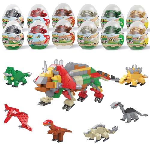 ACTOYS Mini Bausteine Modell, Miniatur Bausteine Set, Bausteine Spielzeug, Mini Building Blocks, Lernspielzeug für Jungen, Mädchen Oder Kindergeburtstagsgeschenke - 12 Brick Gacha Blindboxen von ACTOYS