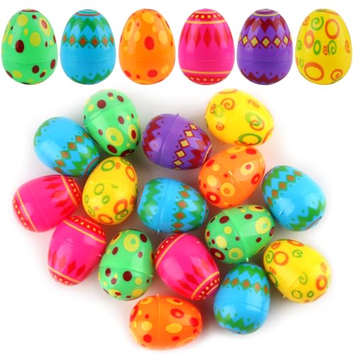 ACTOYS Ostergeschenke Kinder, Ostern Geschenke Kinder, Ostereier zum Befüllen, Ostereier zum Aufhängen, Plastikeier, Ostereier Plastik, Ostereier, Osterdeko zum Aufhängen, Ostereier Deko, 36 pcs (36B) von ACTOYS