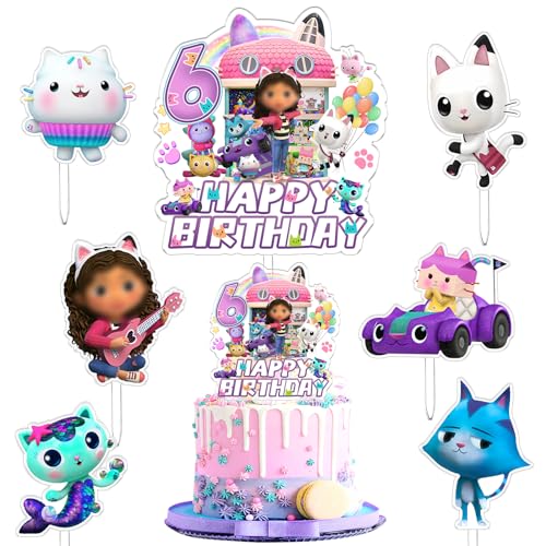 7 Stück Gabb Geburtstag, Gabb Geburtstag Deko, Gabb Tortendeko Tortendeko Mädchen, Kuchen Topper, Cupcake Einsätz, Happy Birthday Tortendeko, Tortendeko Kinder, Geburtstag Deko 6 Jahre 7 Stück Gabb Geburtstag, Gabb Geburtstag Deko, Gabb Tortendeko Tortendeko Mädchen, Kuchen Topper, Cupcake Einsätz, Happy Birthday Tortendeko, Tortendeko Kinder, Geburtstag Deko 6 Jahre von ACTUALLYX