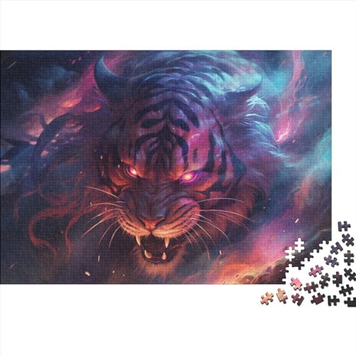 1000-teiliges Puzzle Dream Tiger für Erwachsene–Puzzles für Teenager–Geschenke–Holzpuzzles–Entspannungspuzzlespiele–Denksport-Puzzle (Größe 75x50 cm) von ADASTE