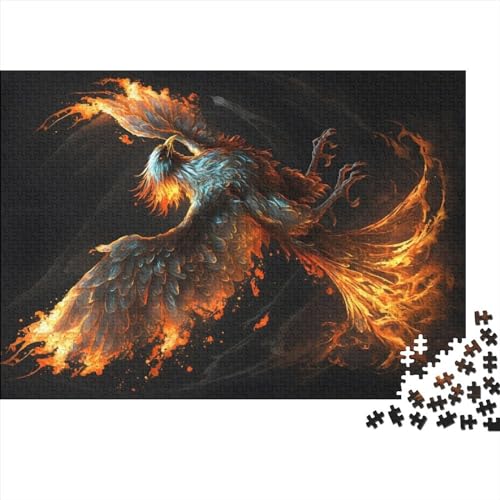 1000-teiliges Puzzlespiel „Phoenix aus der Asche“, Holzpuzzle, Lernspielzeug (Größe 75x50 cm) von ADASTE