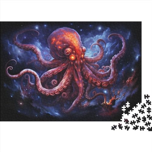 Oktopus-Monster-Puzzle für Erwachsene, 1000 Teile, Kinderspielzeug, Familien-Puzzlespiele, Weihnachten, Geburtstag, Geschenke, Puzzle, pädagogisch, für Jungen und Mädchen (Größe 75x50 cm) von ADASTE