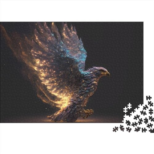 Puzzles für Erwachsene und Kinder, bunter Adlervogel, 1000-teiliges Puzzle für Erwachsene, Holzpuzzles, schwierig und herausfordernd, 75x50cm Puzzles für Erwachsene und Kinder, bunter Adlervogel, 1000-teiliges Puzzle für Erwachsene, Holzpuzzles, schwierig und herausfordernd, 75x50cm von ADASTE