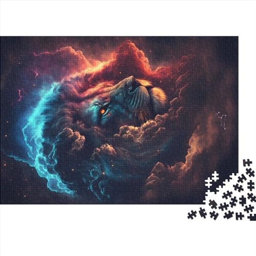 Radiant Cloud Leo Puzzles 1000 Teile für Erwachsene Puzzles für Erwachsene 1000 Teile Puzzle Lernspiele (Größe 75x50cm) von ADASTE