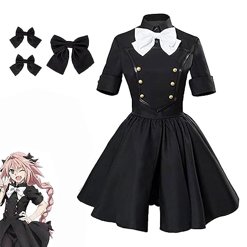 ADAira Anime Astolfo Cosplay Kostüm Kleid Uniform Halloween Outfit Komplettes Set,XXL-Black ADAira Anime Astolfo Cosplay Kostüm Kleid Uniform Halloween Outfit Komplettes Set,XXL-Black von ADAira