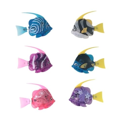 4 Stück Robo Fisch, Schwimmende Fische Spielzeug, Robo Fische für Kinder Aquarium, Roboter Fisch Badewanne mit 18 Batterien, Wiederverwendbare Elektrische Fische mit Leuchtende für Kinder Haustiere 4 Stück Robo Fisch, Schwimmende Fische Spielzeug, Robo Fische für Kinder Aquarium, Roboter Fisch Badewanne mit 18 Batterien, Wiederverwendbare Elektrische Fische mit Leuchtende für Kinder Haustiere von ADDLIVE