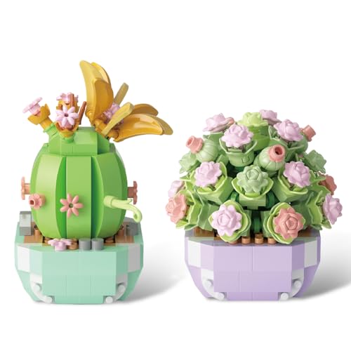 ADDLIVE 2 Stück Blumen Sukkulenten Bonsai Baustein Set, Bausteine der Pflanze, Blumenstrauß Bausatz, Sukkulenten Bonsai Baustein Spielzeug, Künstliche Blume Bouquet für Mädchen Jungen Kinder ADDLIVE 2 Stück Blumen Sukkulenten Bonsai Baustein Set, Bausteine der Pflanze, Blumenstrauß Bausatz, Sukkulenten Bonsai Baustein Spielzeug, Künstliche Blume Bouquet für Mädchen Jungen Kinder von ADDLIVE