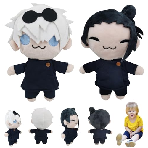 ADDLIVE 2 Stück Gojo Satoru/Geto Suguru Plush Anime Plüsch, 22cm Gojo Satoru Plüschtier, Jujutsu Kaisen Plüschtier, Geburtstagsgeschenk für Anime Fans für Jungen und Mädchen ADDLIVE 2 Stück Gojo Satoru/Geto Suguru Plush Anime Plüsch, 22cm Gojo Satoru Plüschtier, Jujutsu Kaisen Plüschtier, Geburtstagsgeschenk für Anime Fans für Jungen und Mädchen von ADDLIVE
