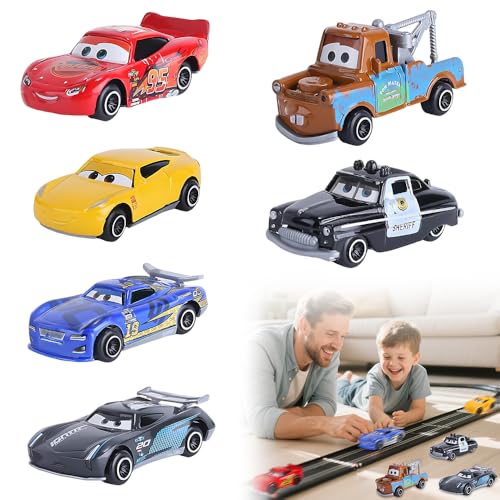 ADDLIVE Cars Spielzeug, 6 Stück Auto Spielzeug, Cars Auto, Spielzeugauto Enthält 6 Car-s Au-to in Verschiedenen Formen, Mini Die Cast Modellauto, Kinderspielzeug, Spiel-Zeug für Freunde und Familie von ADDLIVE