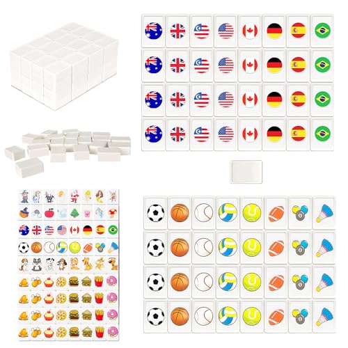 ADDLIVE Mahjong Spiel, 65 Tiles Mahjong, Seaside Escape Spiel, Tragbarer Ma-hjong Steine, Seaside Stil Escape Game im Ma-hjong Stil, Majongsteine Sp-iel Deutsch, Mahj-ong Brettspiel mit 3 Aufkleber von ADDLIVE