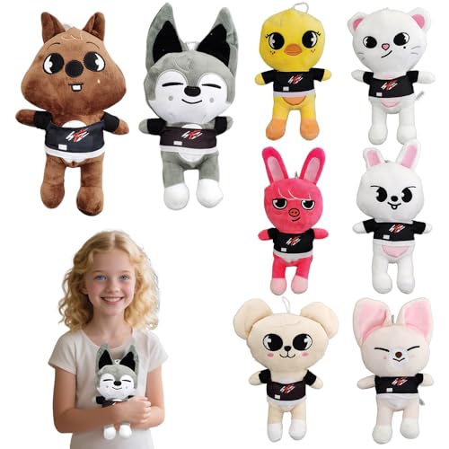 ADDLIVE Stray Kids Kuscheltier, 8 Stück Stray Kids Plüschtier, StrayKids Plushies, Cartoon Charaktere Plüschpuppen StrayKids, Ideal für Fansammlungen und Als Geschenk für Kinder ADDLIVE Stray Kids Kuscheltier, 8 Stück Stray Kids Plüschtier, StrayKids Plushies, Cartoon Charaktere Plüschpuppen StrayKids, Ideal für Fansammlungen und Als Geschenk für Kinder von ADDLIVE