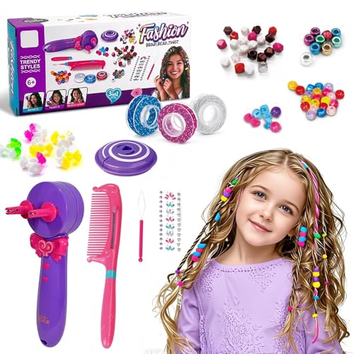 Haarflechtmaschine Mädchen, Haarschmuck Mädchen Spielzeug, Flechtmaschine Haare Kinder mit 3 Flechtstilen, Haare Flechten Maschine, Automatic Hair Braider, Kinder Spielzeug Geschenk 5 6 7 8 9 Jahre Haarflechtmaschine Mädchen, Haarschmuck Mädchen Spielzeug, Flechtmaschine Haare Kinder mit 3 Flechtstilen, Haare Flechten Maschine, Automatic Hair Braider, Kinder Spielzeug Geschenk 5 6 7 8 9 Jahre von ADDLIVE