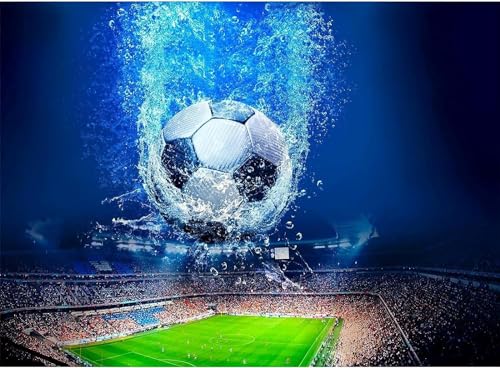 2000 Teile Puzzleteile Fantasy-Fußballstadion Klassisches Puzzle 3D-Puzzle DIY-Kit Geschenkpapier Heimdekoration ... 70 x 100 cm von ADEIK