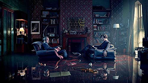 Puzzle 1000 Pieces for Adults TV Show Sherlock Educational Intellectual Decompression Toy Fun Family Game for Children Adults 26x38cmKv413 von ADEIK