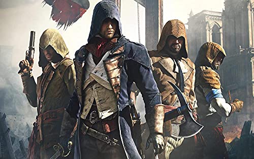 Puzzles 1000 Pieces for Adults Assassins Creed Educational Intellectual Decompression Toy Fun Family Game for Children Adults Challenging Puzzles Gift 38x52cmKv285 von ADEIK