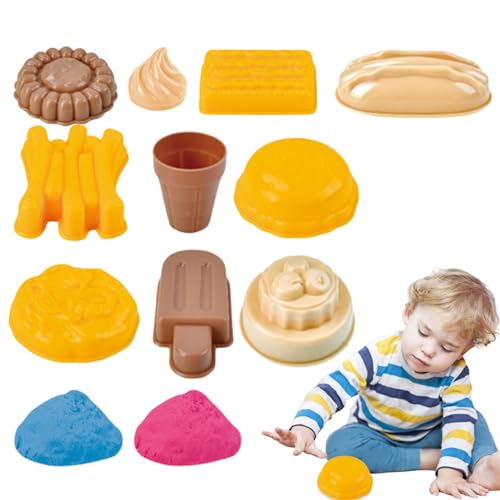 ADERN Sandformen Strandspielzeug,Sandspielzeugform - Bunte Strandsand-Spielformen | Langlebiges Weltraum-Sandspielzeug, inklusive Sand, Strandspielzeug für Kinder, kreative Spiel-Sandformen für Kinder von ADERN