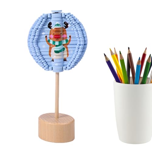 Holz-Spiral-Lollipop-Spielzeug zum Stressabbau, Lutscher-Sinnesspielzeug | Weihnachten Holz Spin Lollipop Fidget Toys,Rotierendes Spielzeug aus Holz, Stressabbau-Spinner für Erwachsene, Adern von ADERN