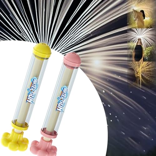 Firework Water Gun, Pusher Type Fun Fireworks Water Jet Spray Toy,Firework 𝐖𝐚𝐭𝐞𝐫 Spray Gun, High Pressure Pull-Out Sprinkler Spray Toys, Fireworks Style 𝐖𝐚𝐭𝐞𝐫 Spray Props Suitable (2A) von ADFUGE